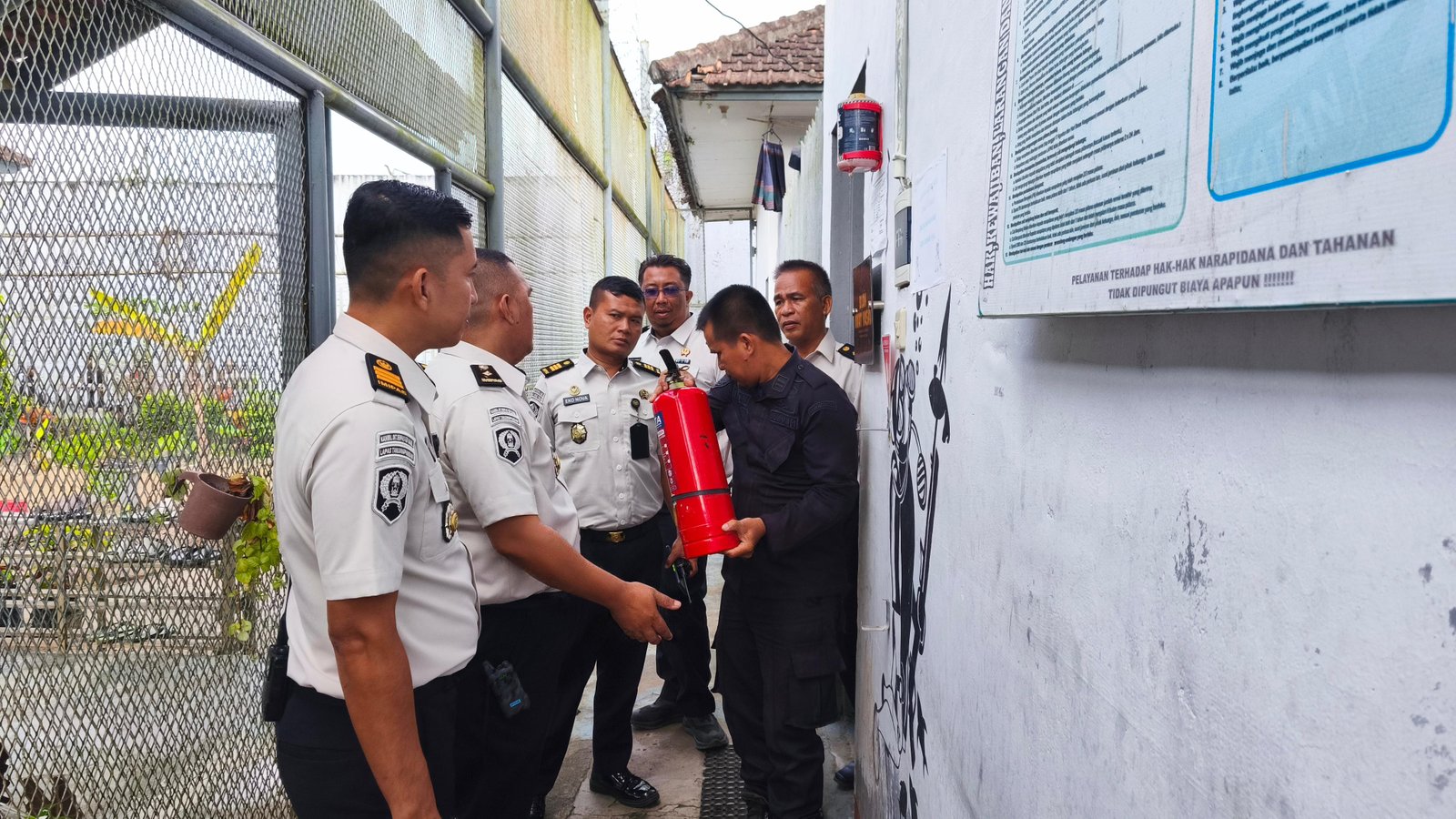 Monitoring Pengamanan, Lapas Tanjungpandan Pastikan Fasilitas Pendukung Berfungsi Optimal